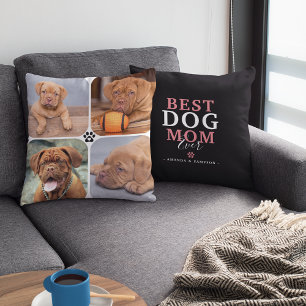 Cojín Decorativo La mejor mamá de perros del mundo 4 Foto Personali