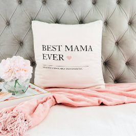 Cojín Decorativo La mejor mamá de todos los tiempos | Feliz Día de 