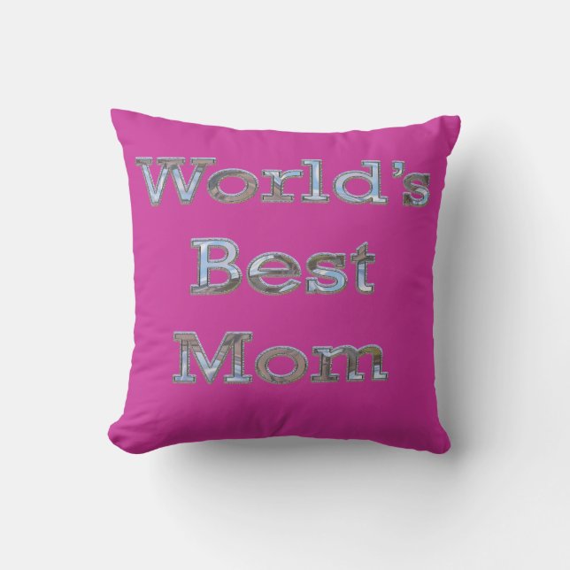 Cojín Decorativo La mejor mamá del mundo (Anverso)