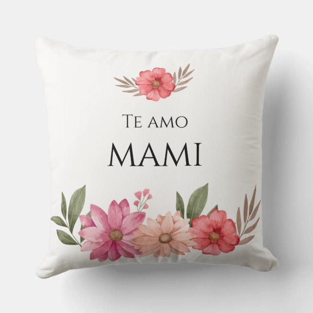 Cojín decorativo "La mejor mamá del mundo" (Reverso )
