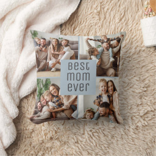 Cojín Decorativo La Mejor Mamá del Mundo 5 Fotos Día de la Madre Az