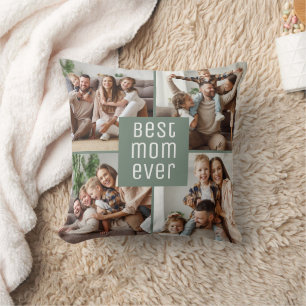 Cojín Decorativo La Mejor Mamá del Mundo 5 Fotos Día de la Madre Ve