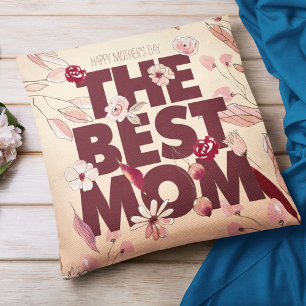 Cojín Decorativo La mejor mamá   Día de la Madre
