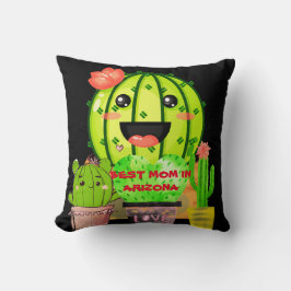 Cojín Decorativo La mejor mamá en el negro de la Personalizar de Ar