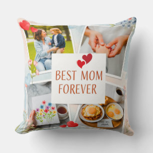Cojín Decorativo La mejor mamá para siempre - Un regalo para el Día