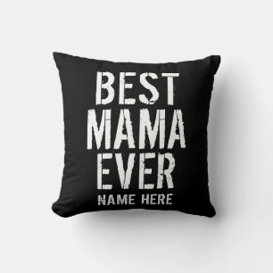 COJÍN DECORATIVO LA MEJOR MAMÁ TYPOGRAFÍA