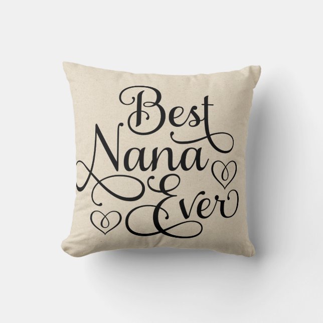 Cojín Decorativo La mejor Nana nunca (Anverso)