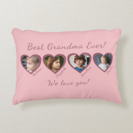 Cojín Decorativo La mejor plantilla de fotos de la abuela Personali