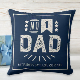 Cojín Decorativo La moderna Marina de Guerra Vintage Crema Azul Día