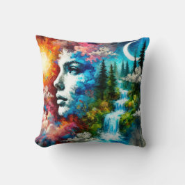 Cojín Decorativo La mujer como la tierra: El emblema de la naturale