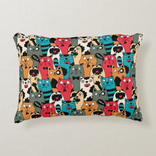 Cojín Decorativo La multitud de gatos