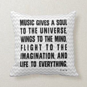 Cojín Decorativo La música da alma al universo
