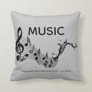 Cojín Decorativo La música es amor