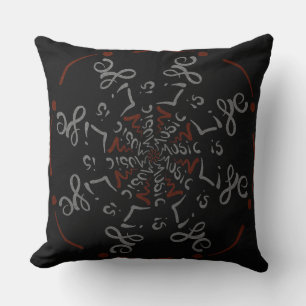 Cojín Decorativo ¡La Música Es La Vida! Mandala