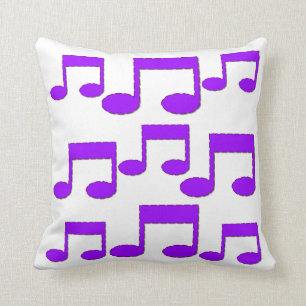 Cojín Decorativo La música púrpura observa el amortiguador de la