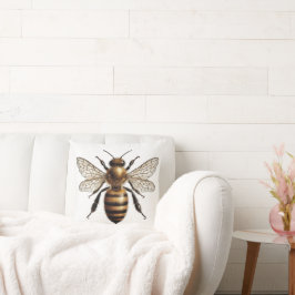Cojín Decorativo La naturaleza botánica de la miel de abeja inspira