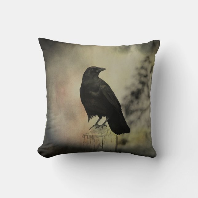 Cojín Decorativo La Naturaleza De Un Crow (Anverso)
