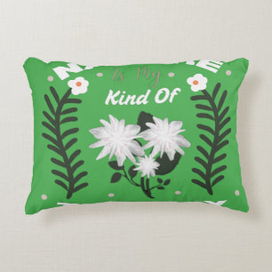 Cojín Decorativo La naturaleza es mi tipo de terapia Diseño floral