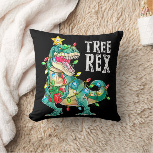 Cojín Decorativo La Navidad más maravillosa Co Dinosaurio Navidad