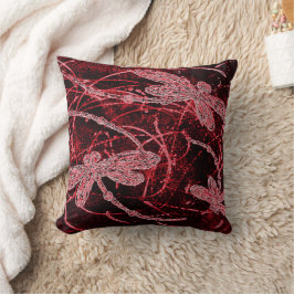 Cojín Decorativo La neblina roja de la libélula