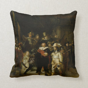 Cojín Decorativo La nevada de Rembrandt van Rijn "Nachtwacht"