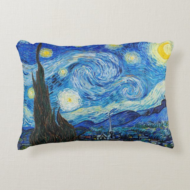 Cojín Decorativo La noche estrellada | Van Gogh | (Anverso)