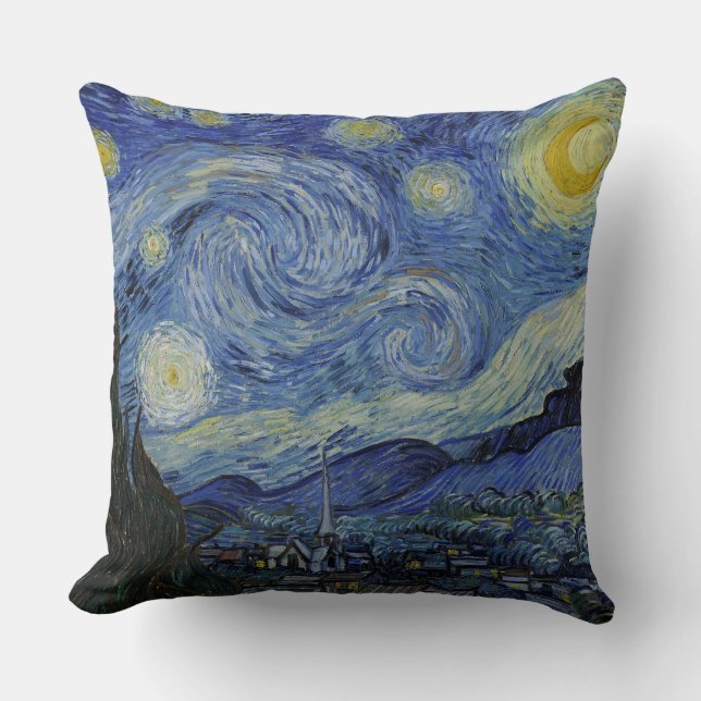 Cojín Decorativo La noche estrellada Vincent van Gogh 1889 (Anverso)