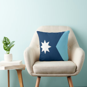 Cojín Decorativo La nueva bandera del estado de Minnesota (rediseño