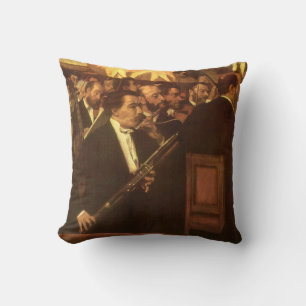 Cojín Decorativo La Orquesta de la Ópera de Edgar Degas, Arte Antig
