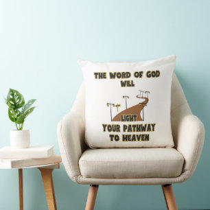 Cojín Decorativo La Palabra De Dios Iluminará