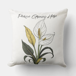 Cojín Decorativo La paz crece aquí