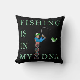 Cojín Decorativo La pesca está en mi ADN