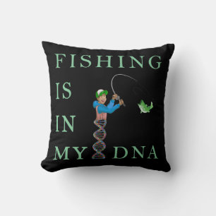 Cojín Decorativo La pesca está en mi ADN