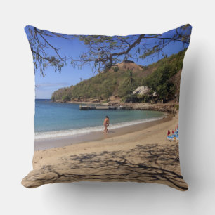 Cojín Decorativo La playa en el Parque Nacional de la Isla de Pigeo