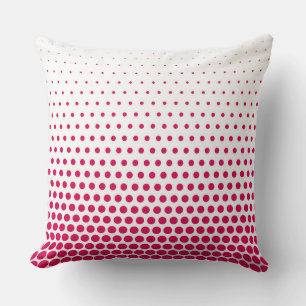 Cojín Decorativo La polka roja de Debian tiene puntos blancos moder