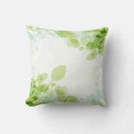 Cojín Decorativo La primavera deja una acuarela moderna