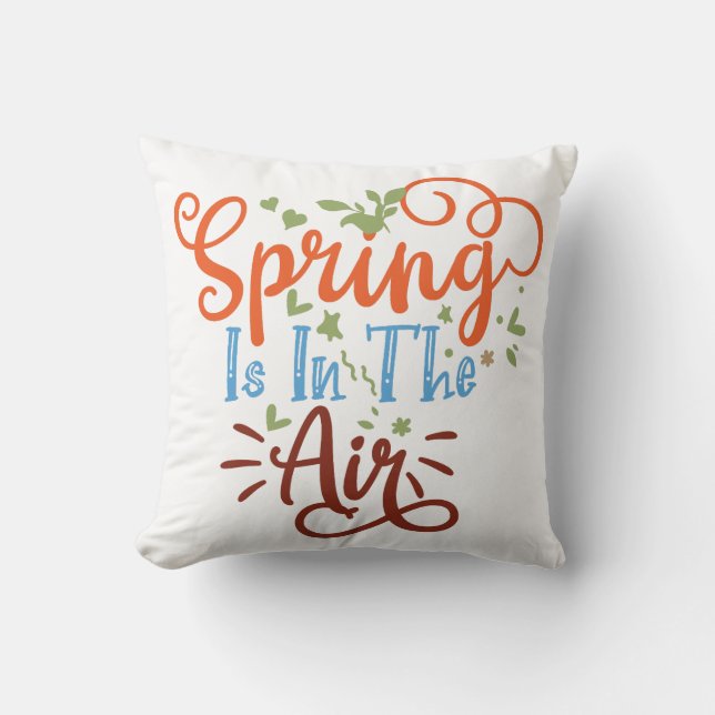 Cojín Decorativo La Primavera Está En El Aire (Anverso)