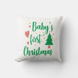 Cojín Decorativo La primera Navidad del bebé