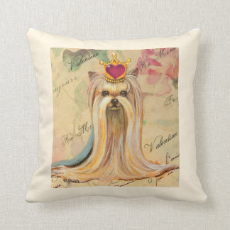 Cojín Decorativo La princesa del retrato terrible de Yorkie Yorkshi
