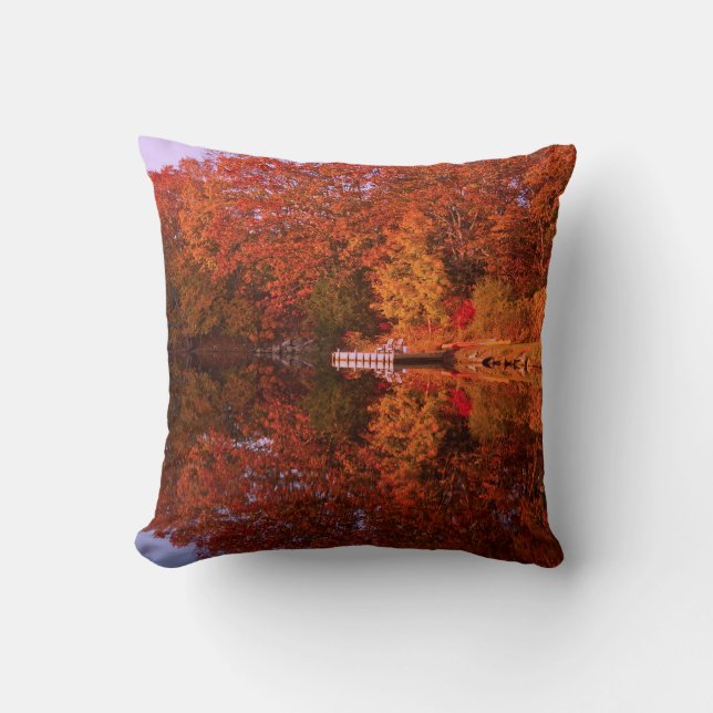 Cojín Decorativo La reflexión del otoño (Anverso)