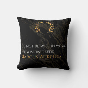 Cojín Decorativo La sabiduría de Marco Aurelio: las acciones hablan