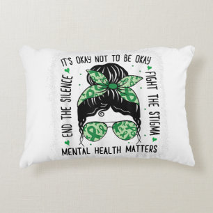 Cojín Decorativo La salud mental es importante para la salud mental