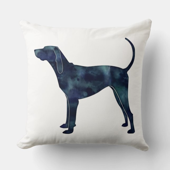 Cojín Decorativo La silueta negra de la colección inglesa norteamer (Anverso)