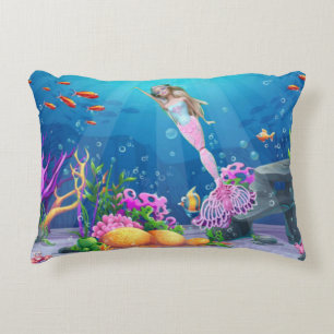 Cojín Decorativo La Sirena de la Muñeca Famosa en el Mundo