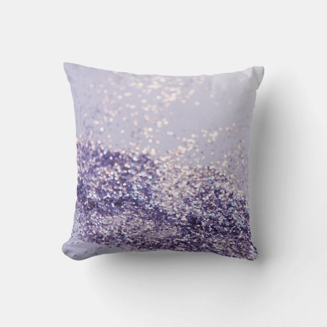 Cojín Decorativo La sirena Lilac Purpurina mágico #1 (Anverso)