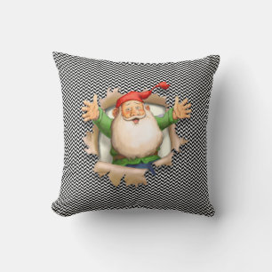 Cojín Decorativo La sorpresa de Santa en Navidad