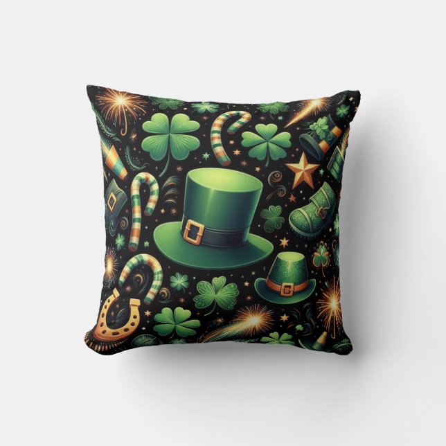 Cojín Decorativo La suerte de St. Patrick (Anverso)