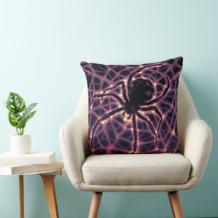 Cojín Decorativo La telaraña cósmica, la galaxia de Halloween del h