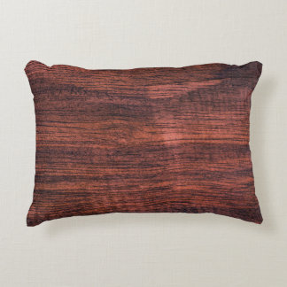 Cojín Decorativo La textura de madera oscura solía ser un fondo. Na