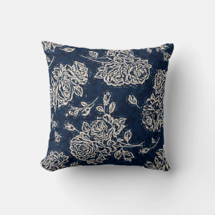 Cojín Decorativo La textura floral repite el fondo del patrón moder